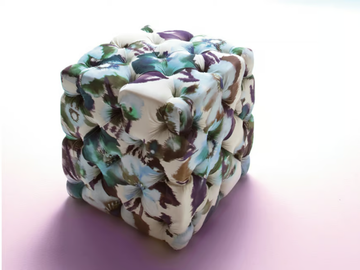 DADO - Upholstered pouf by ERBA ITALIA - view 2
